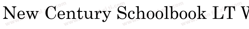 New Century Schoolbook LT W01Rm字体转换